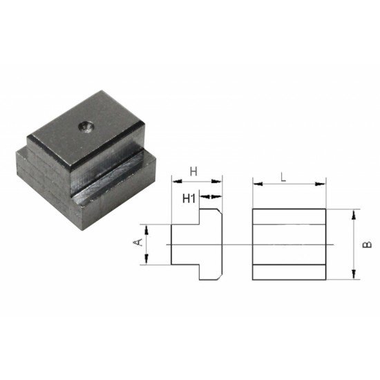Ebauche d'écrou en aluminium pour rainures en T pour rainures de 10 mm